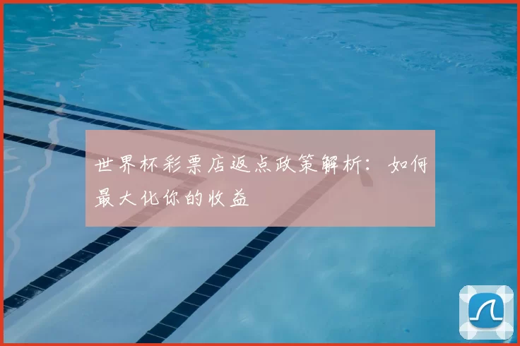世界杯彩票店返点政策解析:如何最大化你的收益