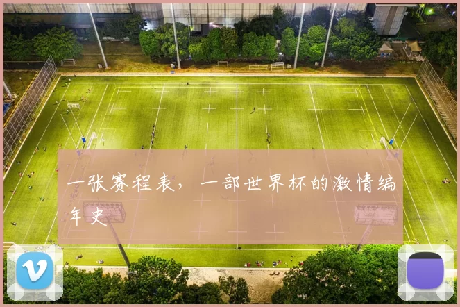 一张赛程表，一部世界杯的激情编年史