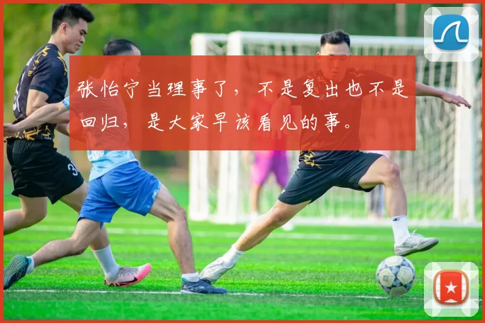 张怡宁当理事了，不是复出也不是回归，是大家早该看见的事。