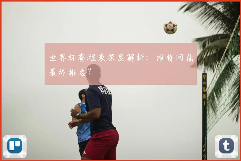 世界杯赛程表深度解析:谁将问鼎最终排名?